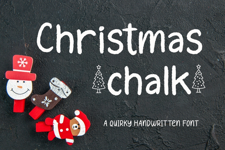 Christmas chalk字体 1