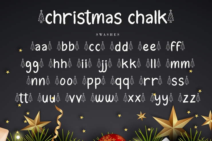 Christmas chalk字体 8