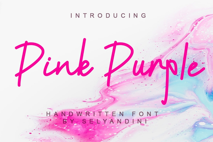Pink purple字体 2