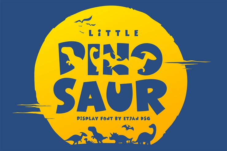 Little dinosaur字体 1
