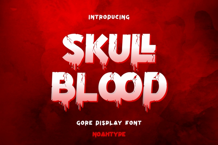 Skull blood字体 1