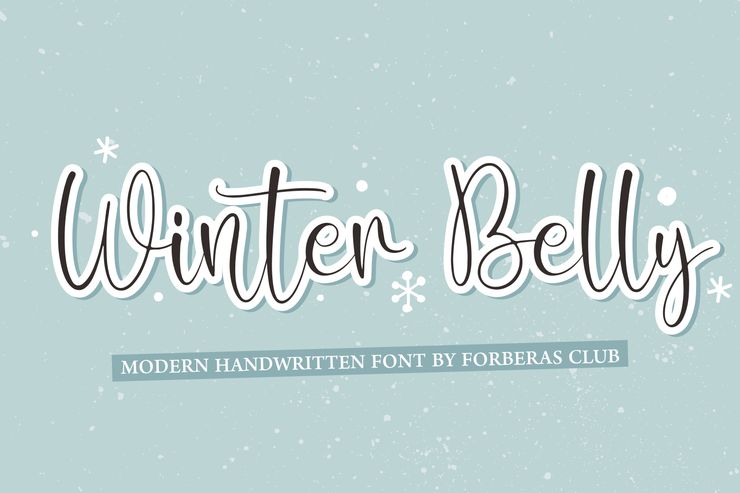 Winter belly字体 1