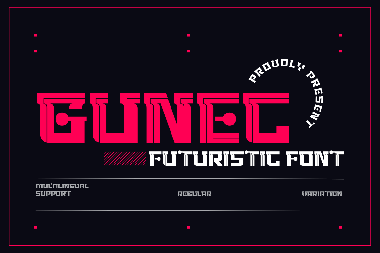 Gunec字体