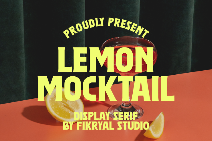 Lemon mocktail字体 1