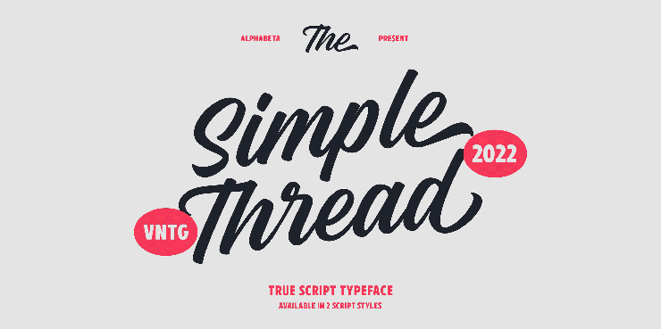 Simple thread字体 4