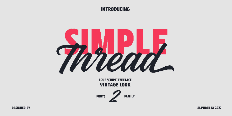 Simple thread字体 8