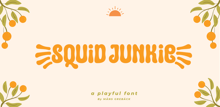 Squid junkie字体 8