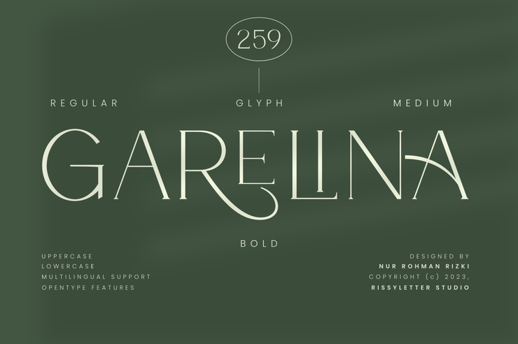 Garelina字体 1