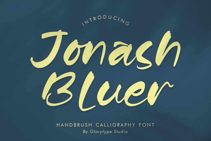 Jonash bluer字体 1