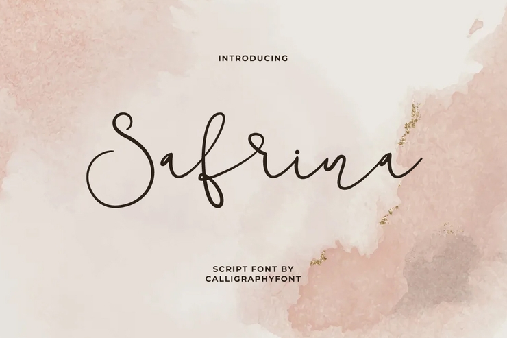 Safrina字体 1