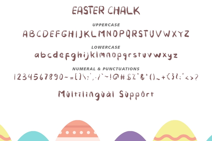 Easter chalk字体 6