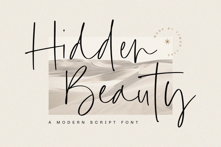 Hidden beauty字体 1