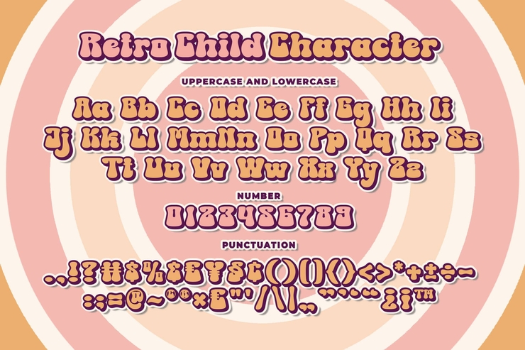 Retro child字体 8