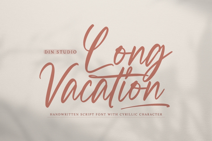 Long vacation字体 1