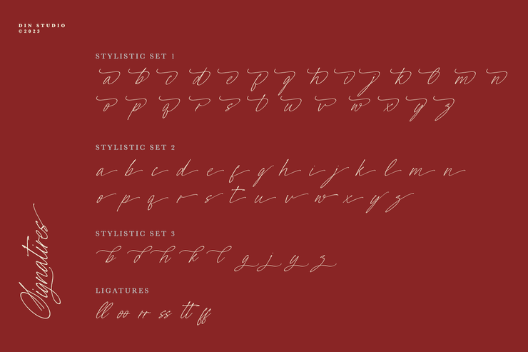 Signatires字体 5