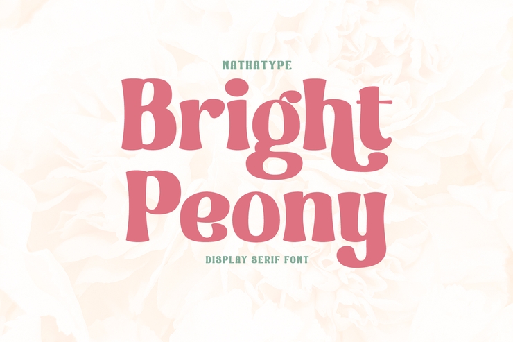 Bright peony字体 1