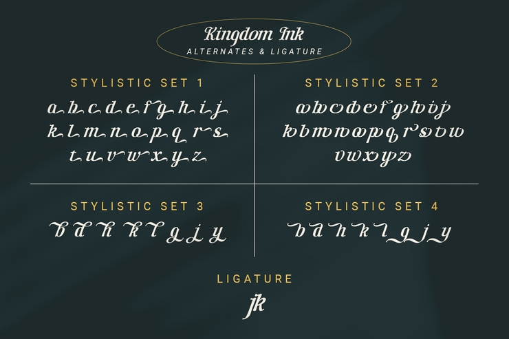 Kingdom ink字体 5