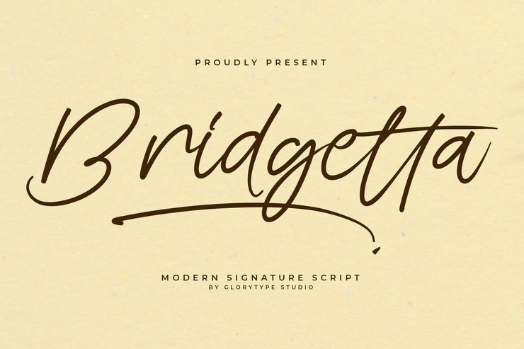 Bridgetta字体 1
