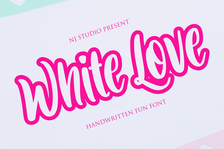 White love字体 1
