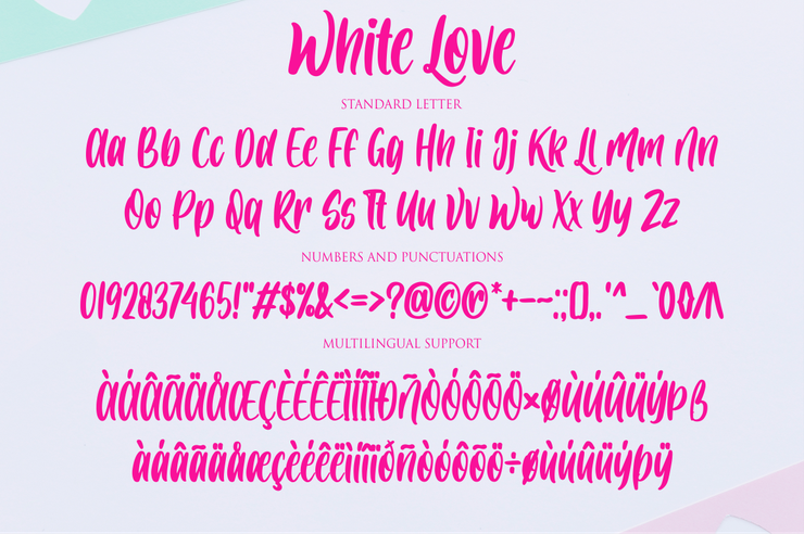 White love字体 9