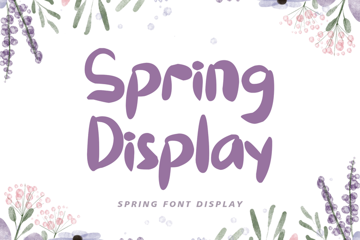 Spring display字体 1