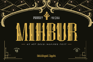 Mihbur | art deco字体