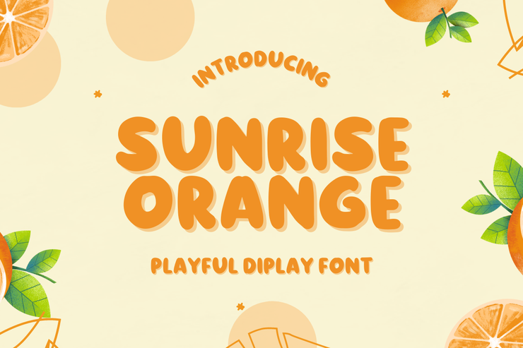 Sunrise orange字体 1