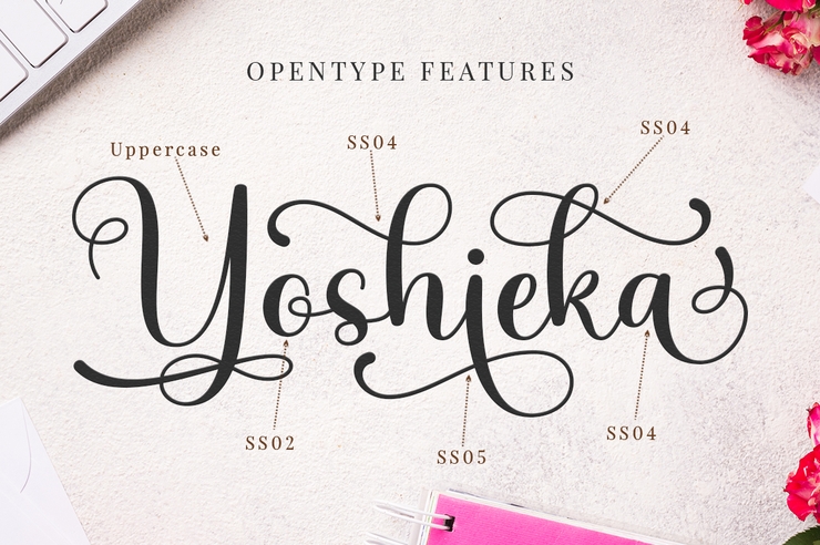 Yoshieka字体 7