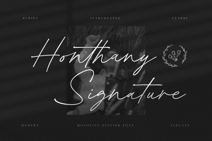 Honthany signature字体 1