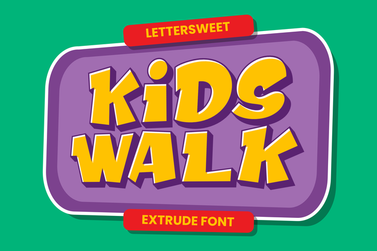 Kids walk字体 1