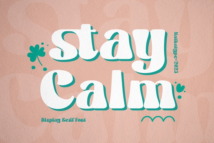 Stay calm字体 1