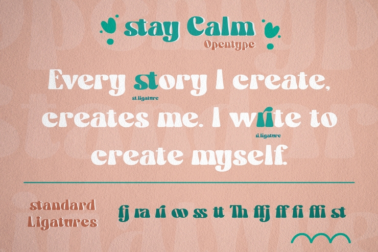 Stay calm字体 5