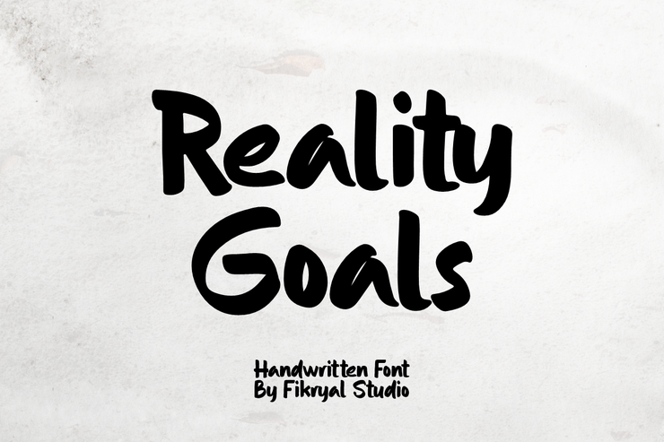 Reality goals字体 2