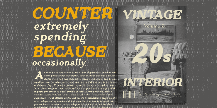 Gloriz vintage字体 2