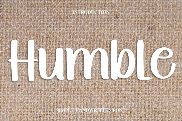 Humble字体 1
