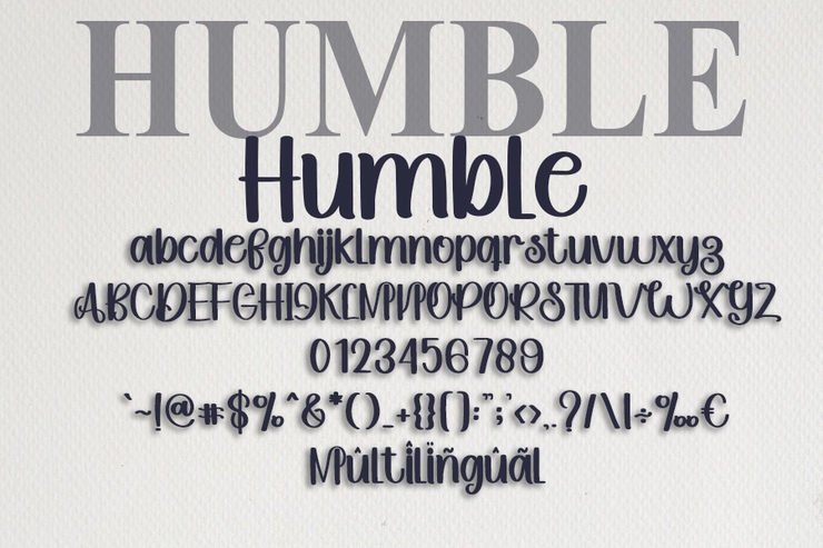 Humble字体 6