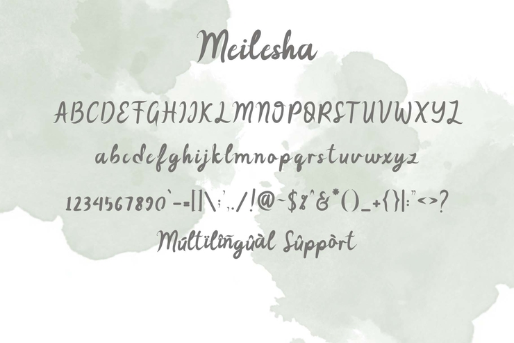 Meilesha字体 6