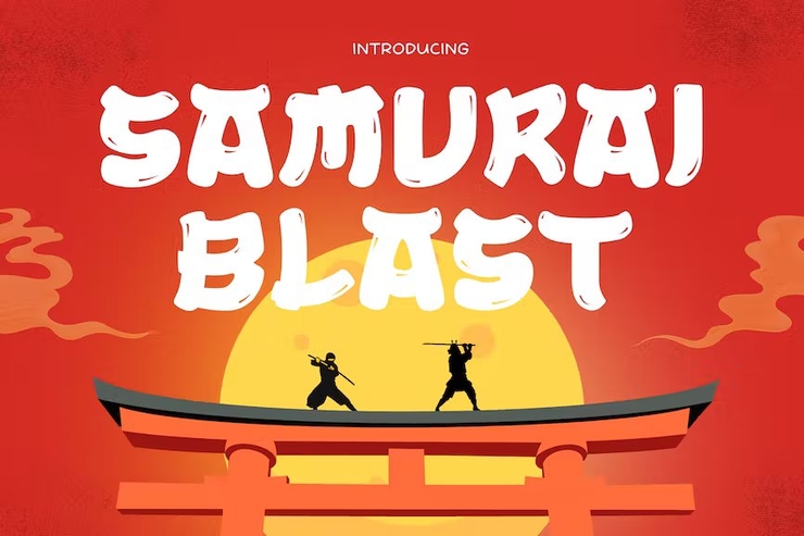 Samurai blast字体 1