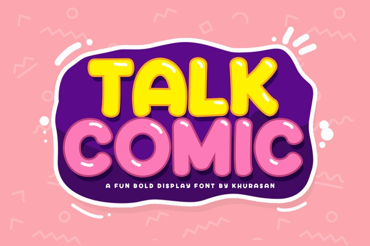 Talk comic字体 1