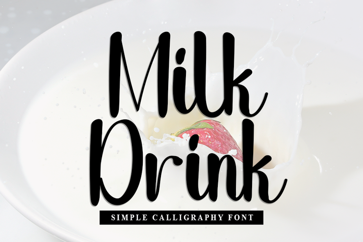 Milk drink字体 1