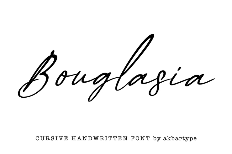 Bouglasia字体 1