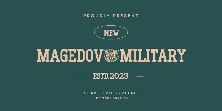 Magedov military字体 1