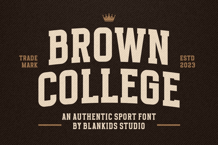 Brown college字体 1