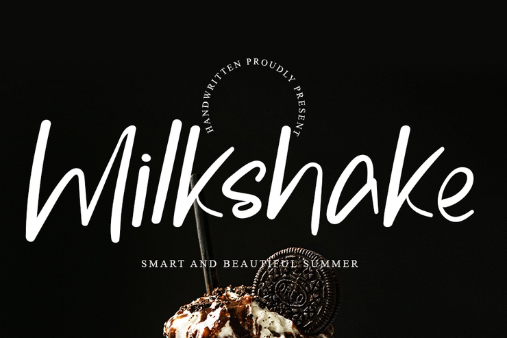 Milkshake字体 1