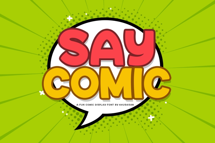 Say comic字体 1