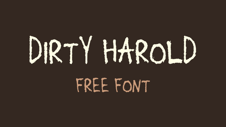 Dirty harold字体 1