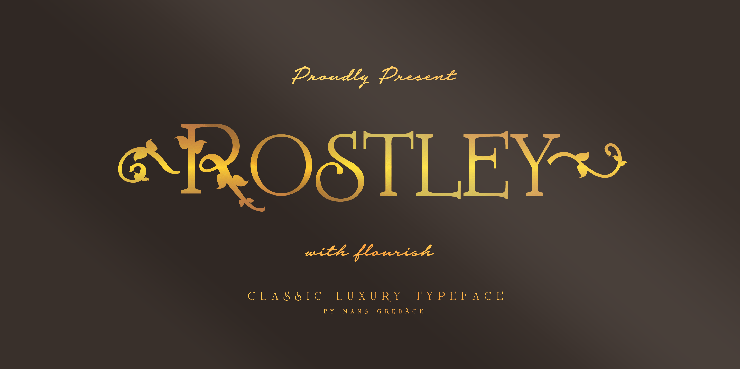 Rostley字体 7