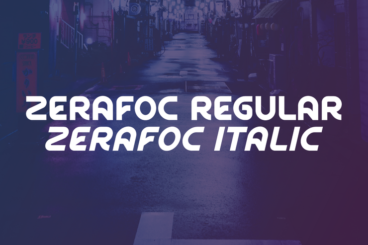 zerafoc字体 7