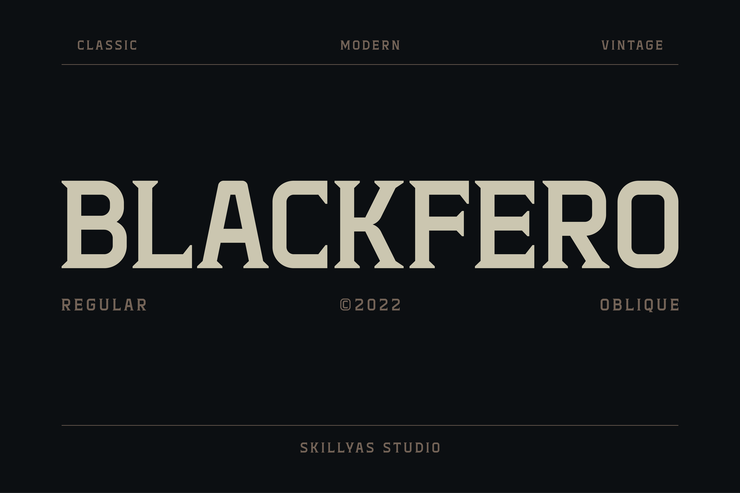 Blackfero字体 2