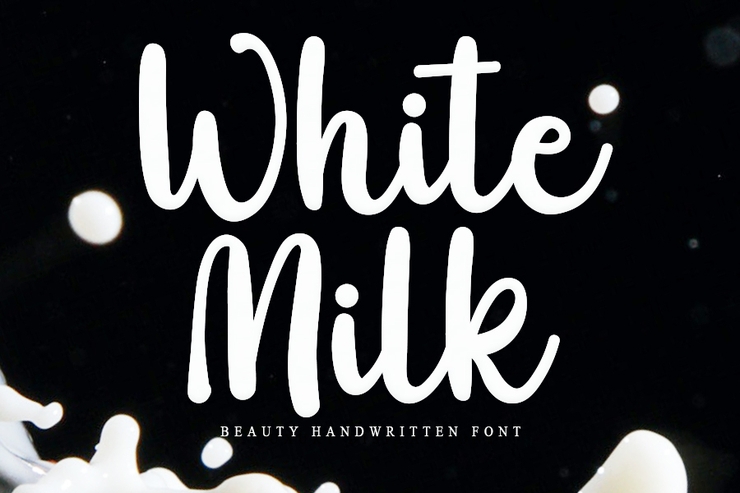 White milk字体 1